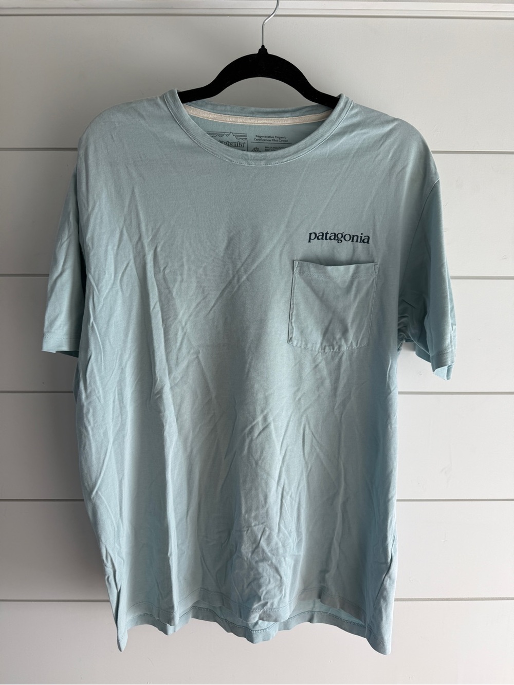 Patagonia Men’s Pale Blue Short-Sleeve Pocket Tee